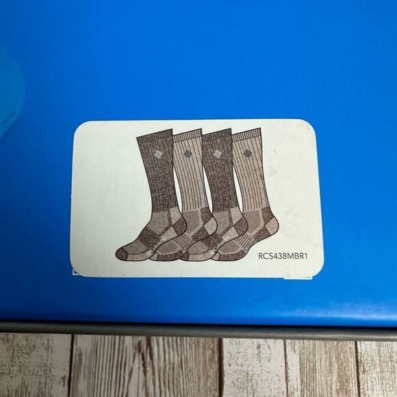 Columbia Socks Men’s 4 Pair Size 6-12 Soft Cushioned Cotton Blend - Picture 4 of 5